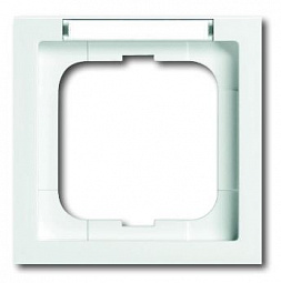 ABB Future Рамка 1-постовая, с полем для надписи и шильдиком, linear, davos/альпийский белый