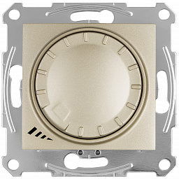 SE Sedna Титан Светорегулятор LED поворотно-нажимной, проходной, универсальный 4-400 Вт