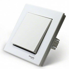 JUNG SL 500 Белая Накладка термостата комнатного с выключателем (мех TR231U, TR241U)