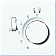 JUNG LS 990 Белая Накладка регулятора теплого пола(мех.FTR231U)